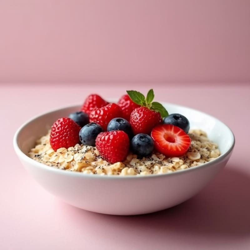 Creamy Steel-Cut Oats with Fresh Berries