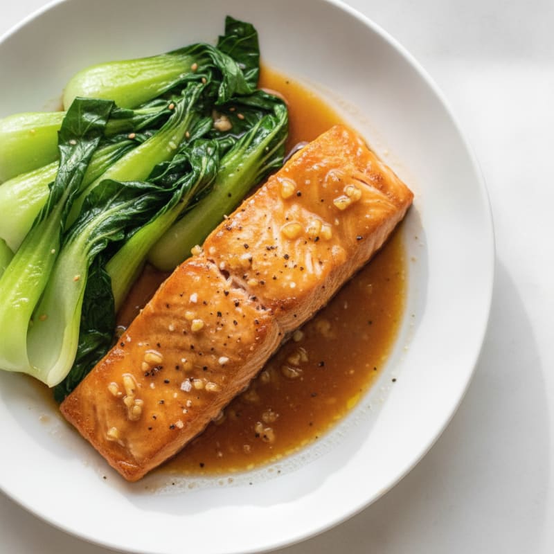 Pan-Seared Teriyaki Glazed Salmon