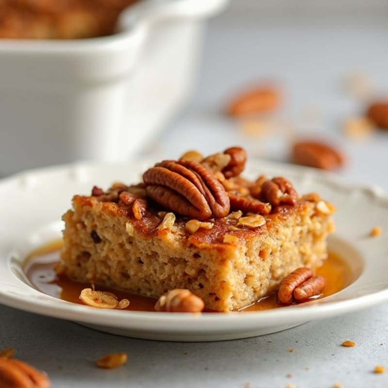 Maple-Pecan Baked Protein Oatmeal