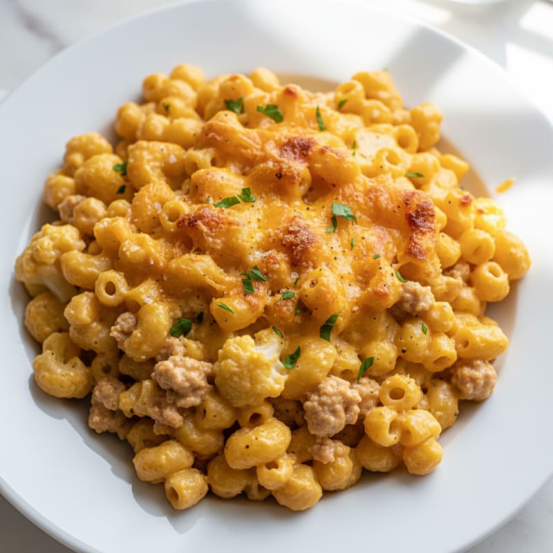 Creamy Golden Macaroni and Cheese Bake