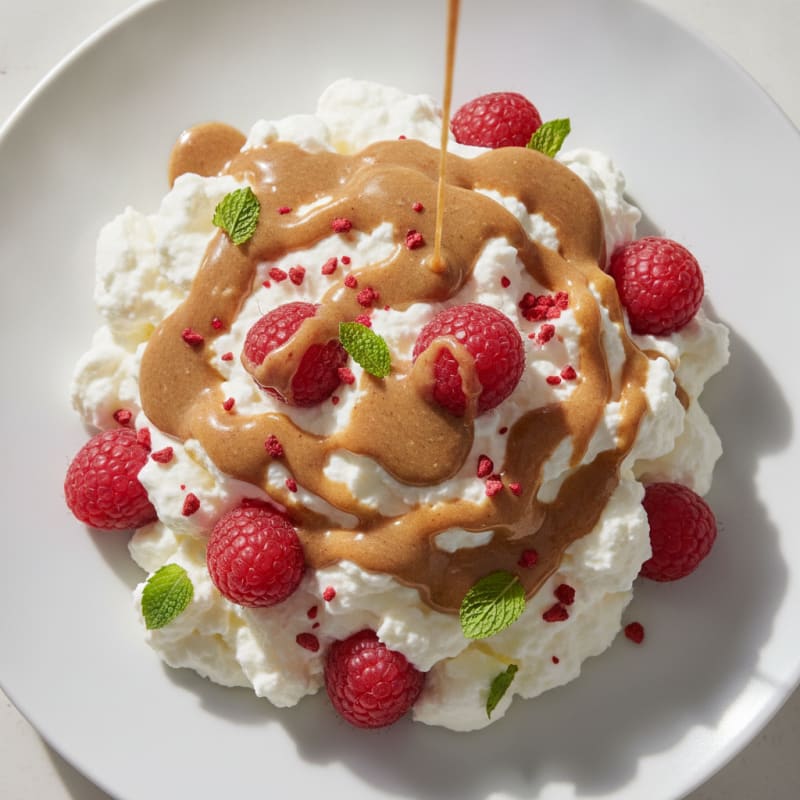 Silky Greek Yogurt Protein Mousse with Berries