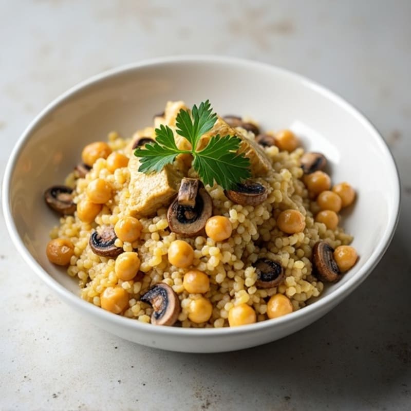 Creamy Wild Mushroom Cauliflower Risotto