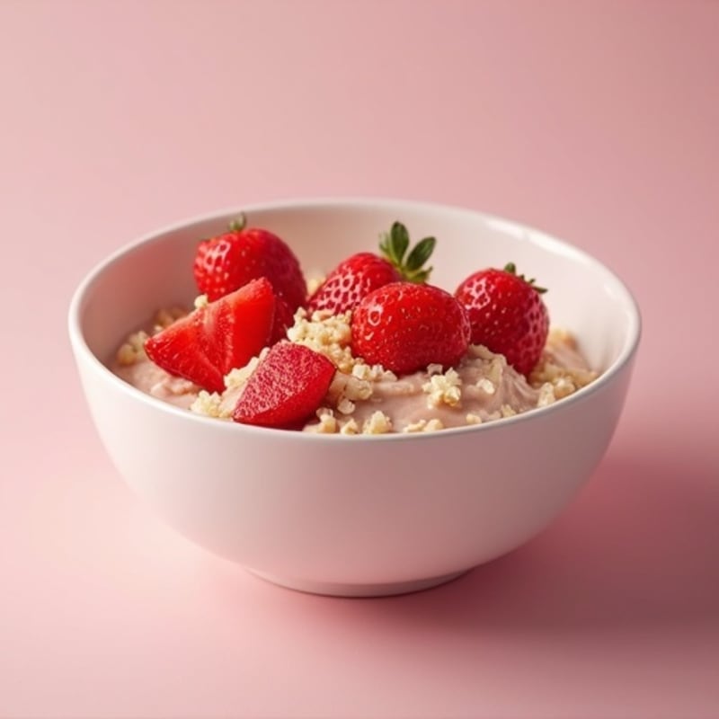 Creamy Strawberry Shortcake Overnight Oats