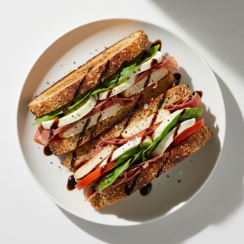 Grilled Caprese Prosciutto Sandwich