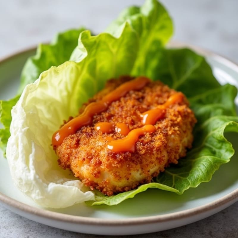 Crispy Buffalo Chicken Lettuce Wrap
