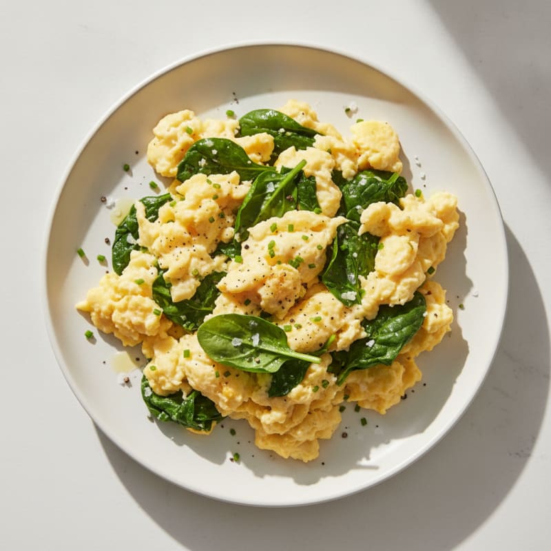 Fluffy Whole Egg and Egg White Scramble