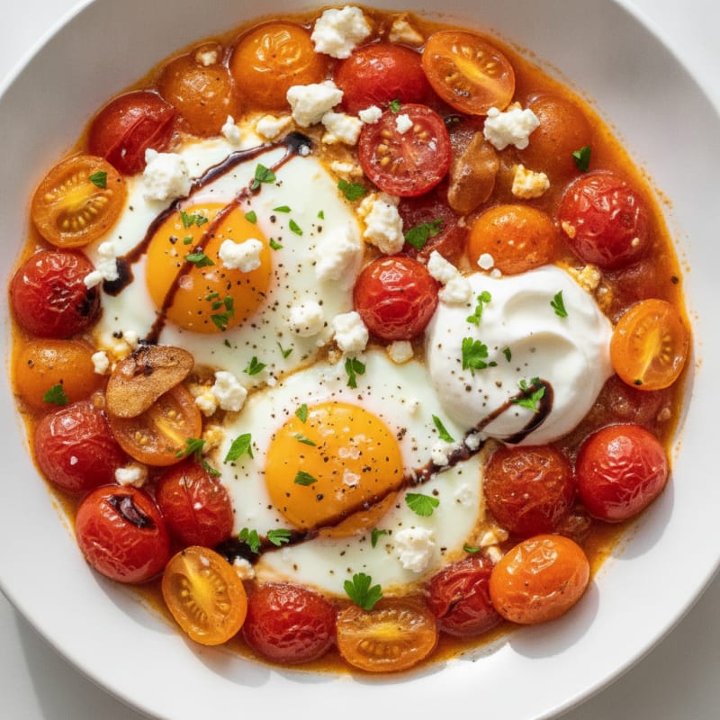 Baked Eggs with Roasted Tomatoes
