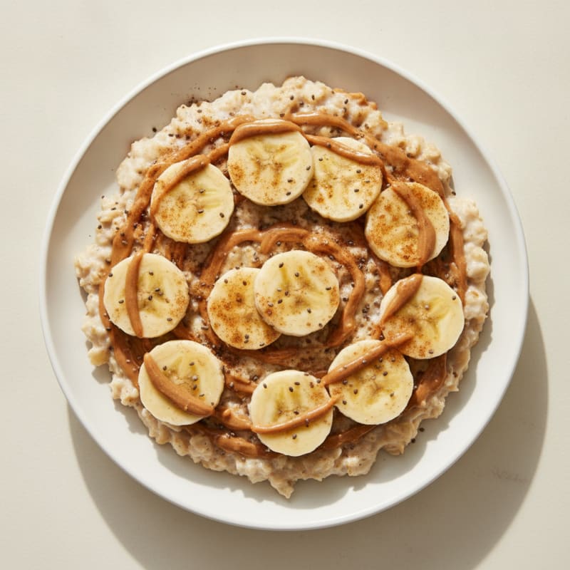 Peanut Butter Banana Overnight Oats