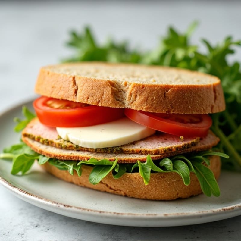 Herb-Pesto Turkey Panini with Fresh Mozzarella