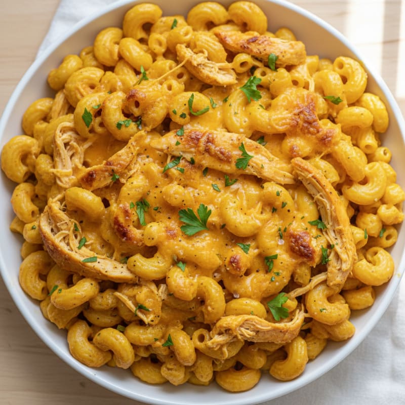 Creamy Golden Baked Macaroni and Cheese