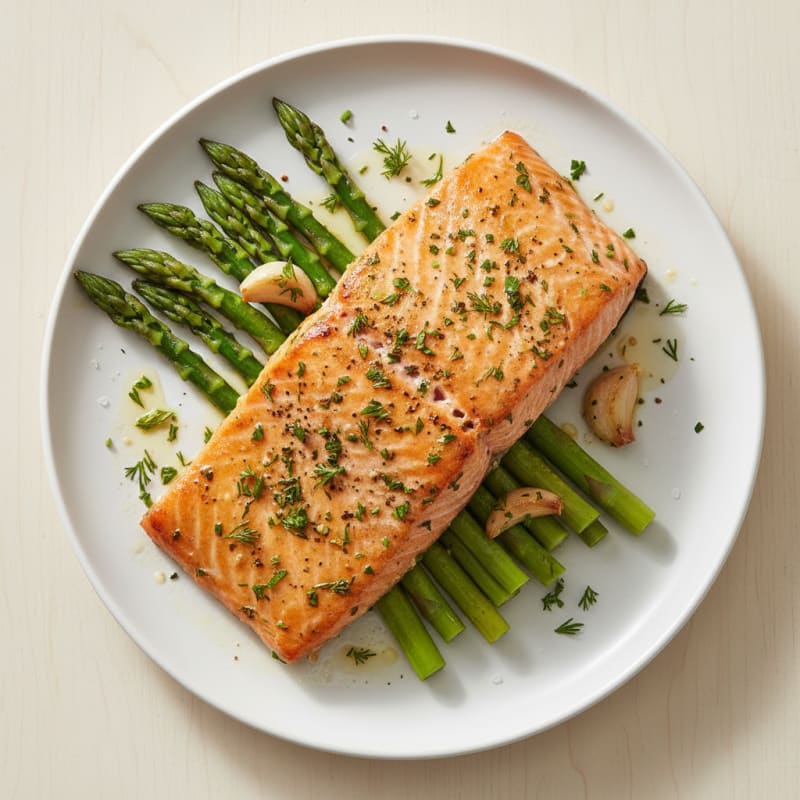 Garlic Herb Roasted Salmon