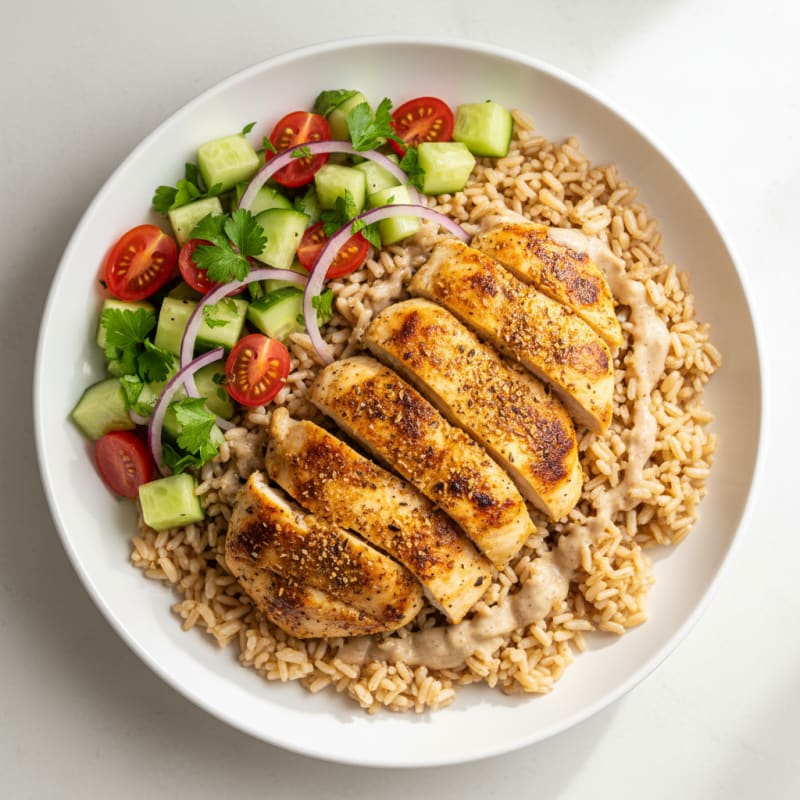 Chicken Shawarma Rice Bowl