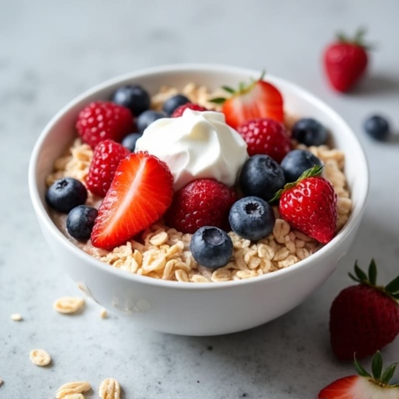 Creamy Berry Protein Oats