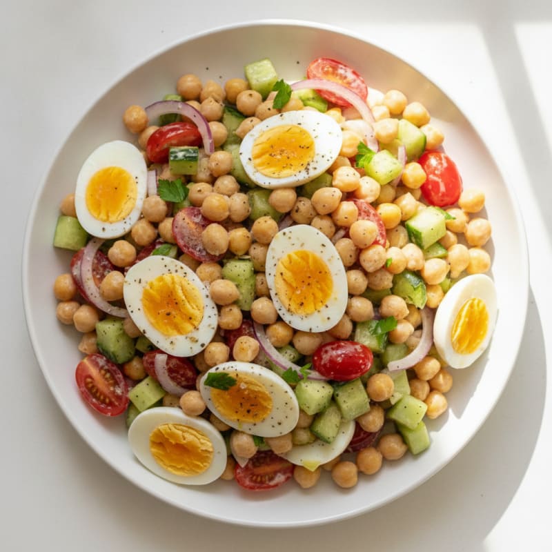 Mediterranean Boiled Egg Salad