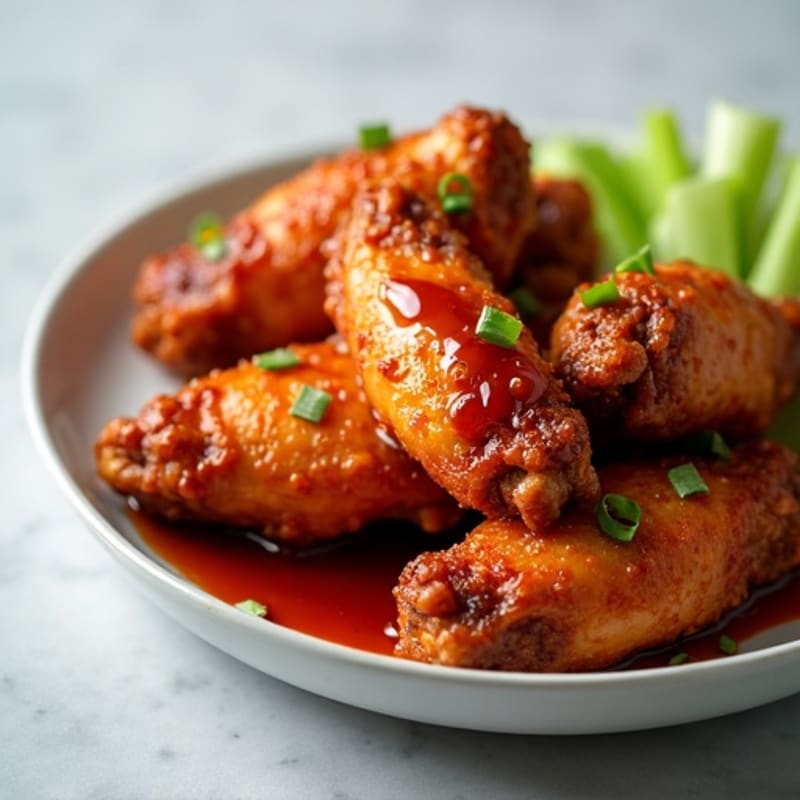 Crispy Baked Hot Honey BBQ Wings