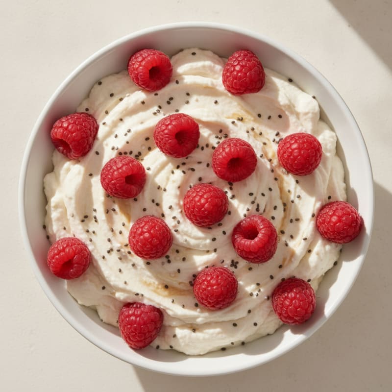 Silky Greek Yogurt Protein Mousse with Berries