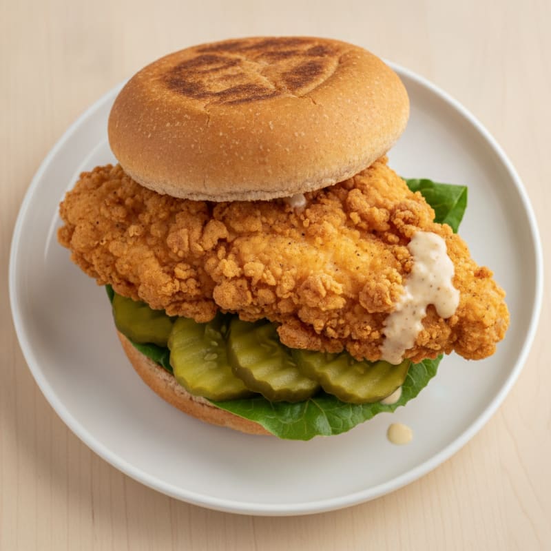 Buttermilk Fried Chicken Sandwich with Pickles