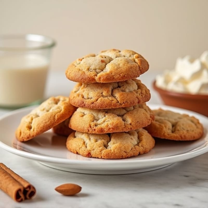 Vanilla-Almond Protein Snickerdoodle Cookies