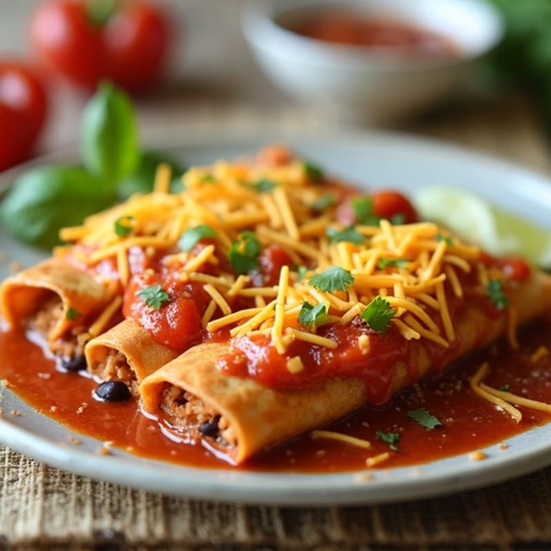 Healthy Baked Chicken Enchiladas