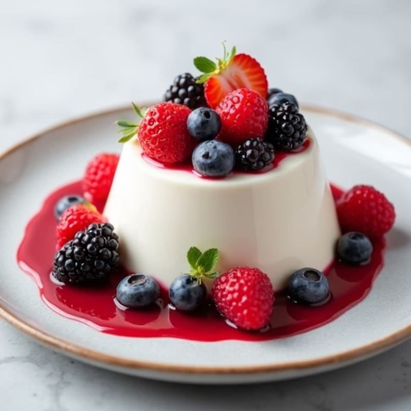 Creamy Greek Yogurt Protein Mousse with Berries