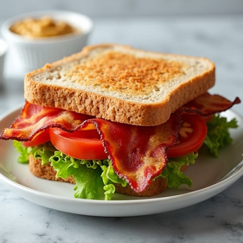 Crispy Lean Bacon, Fresh Tomato, and Crisp Lettuce Whole Wheat Sandwich