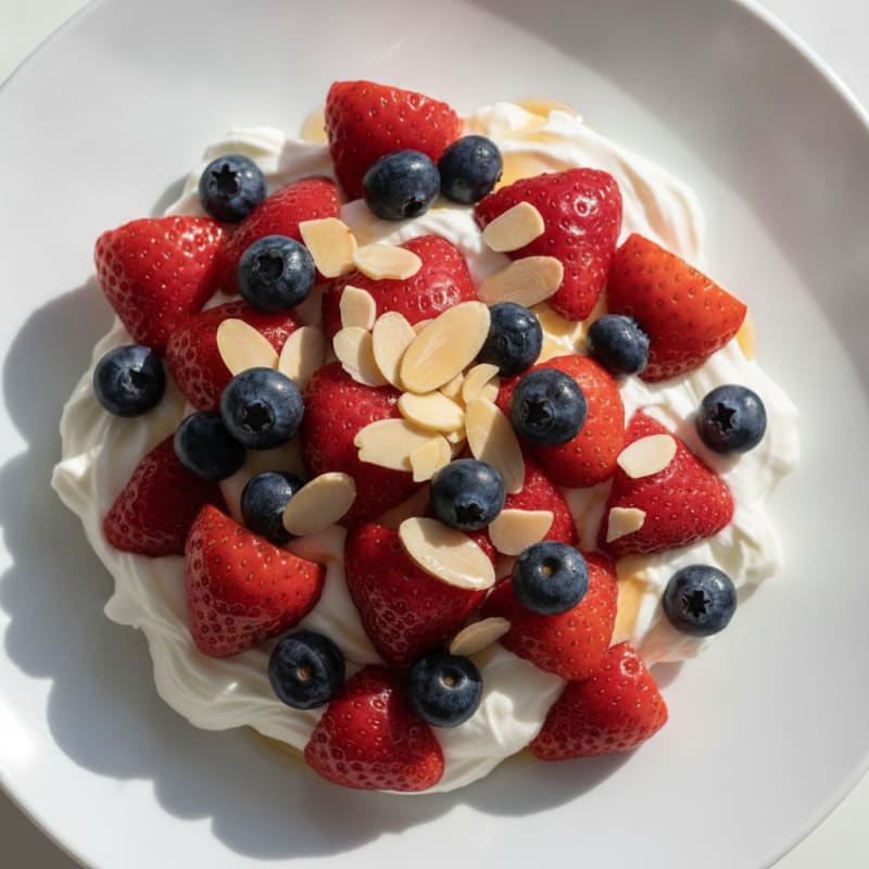 Silky Greek Yogurt Bowl with Berries and Protein Crunch