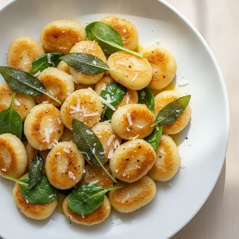 Ricotta Gnocchi with Sage Butter Sauce