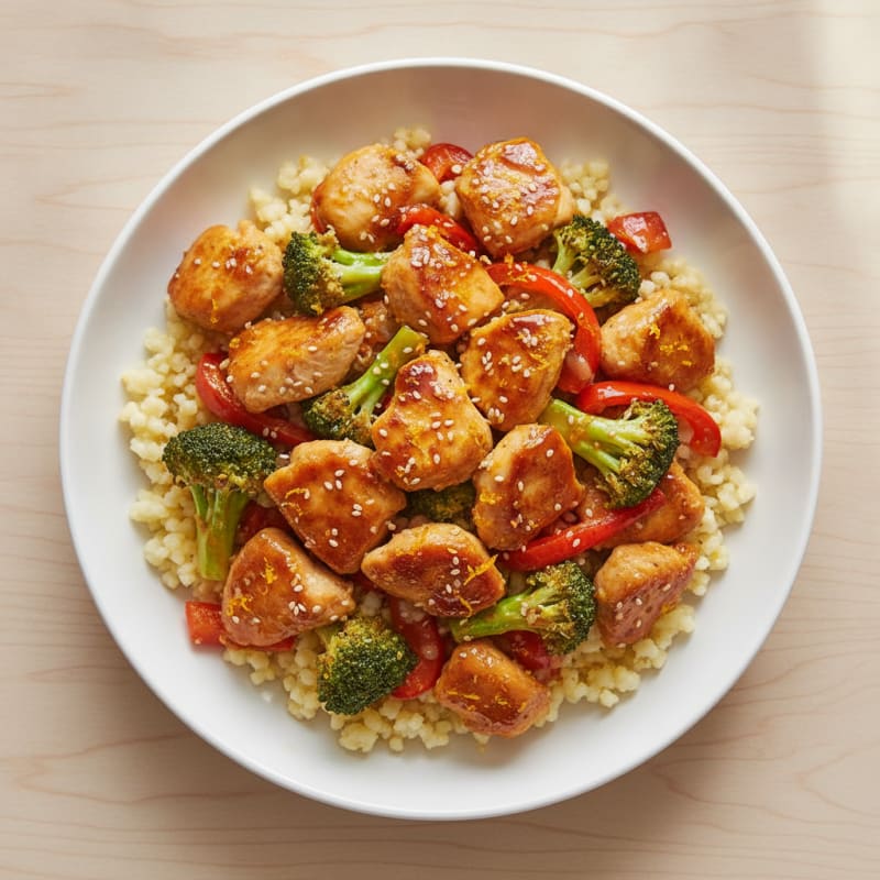 Zesty Orange Glazed Chicken Stir-Fry