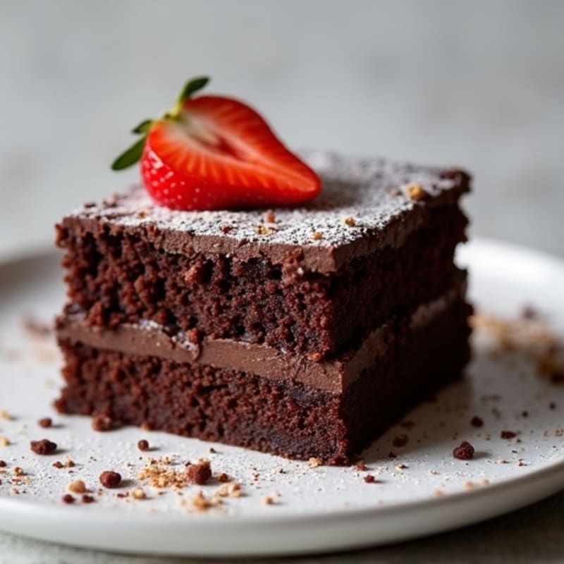 Protein-Rich Dark Chocolate Almond Flour Cake