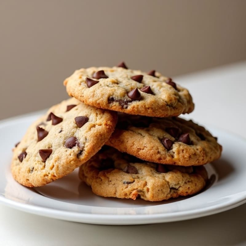 Almond Flour Dark Chocolate Chip Protein Cookies