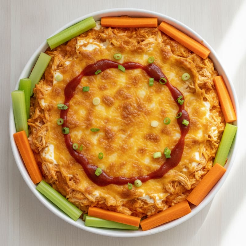 Buffalo Chicken Baked Dip