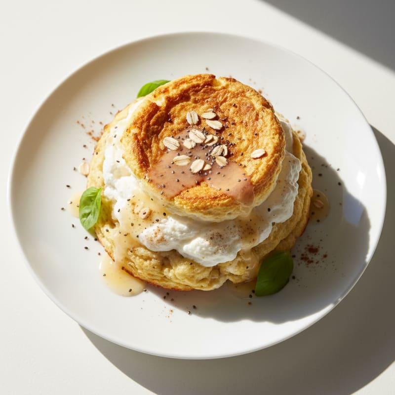 Baked Banana Oatmeal Soufflé