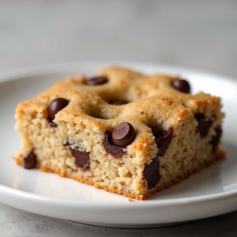 Protein-Packed Almond Flour Chocolate Chip Cookie Cake