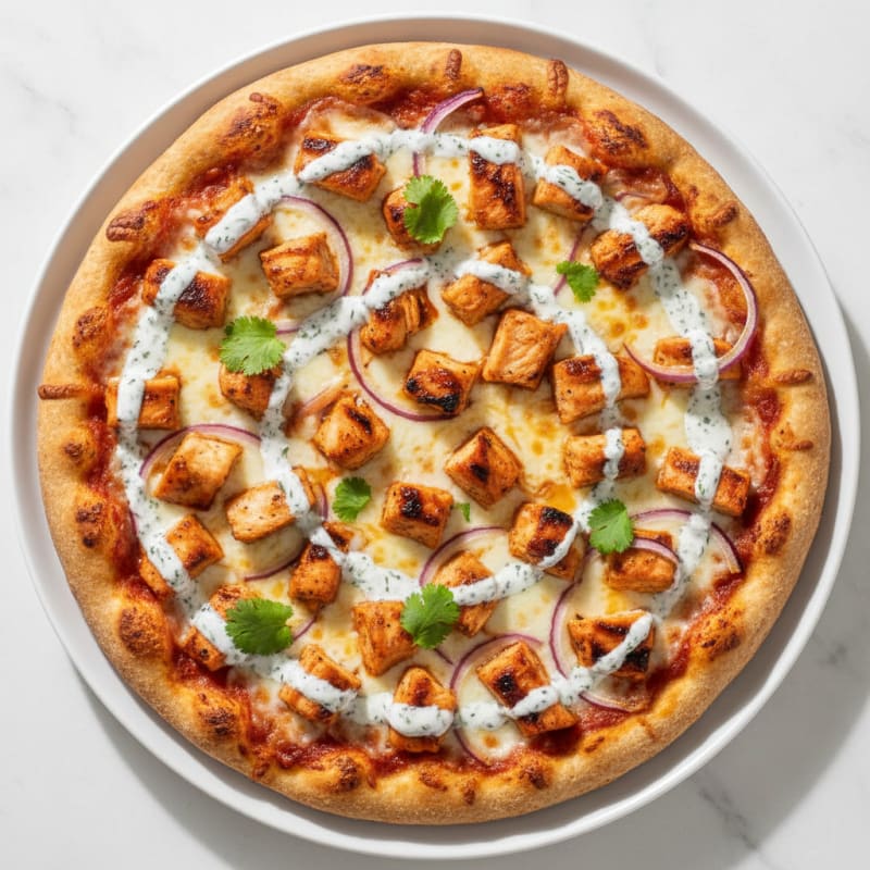 Crispy BBQ Ranch Chicken Pizza
