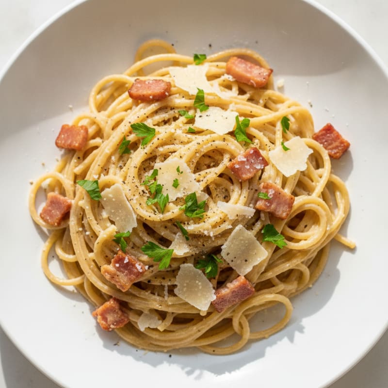 Classic Carbonara with Pancetta and Egg