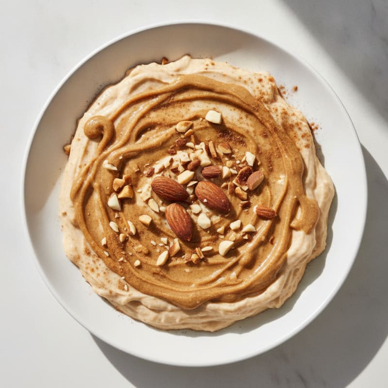 Silky Greek Yogurt Protein Pudding with Almond Butter