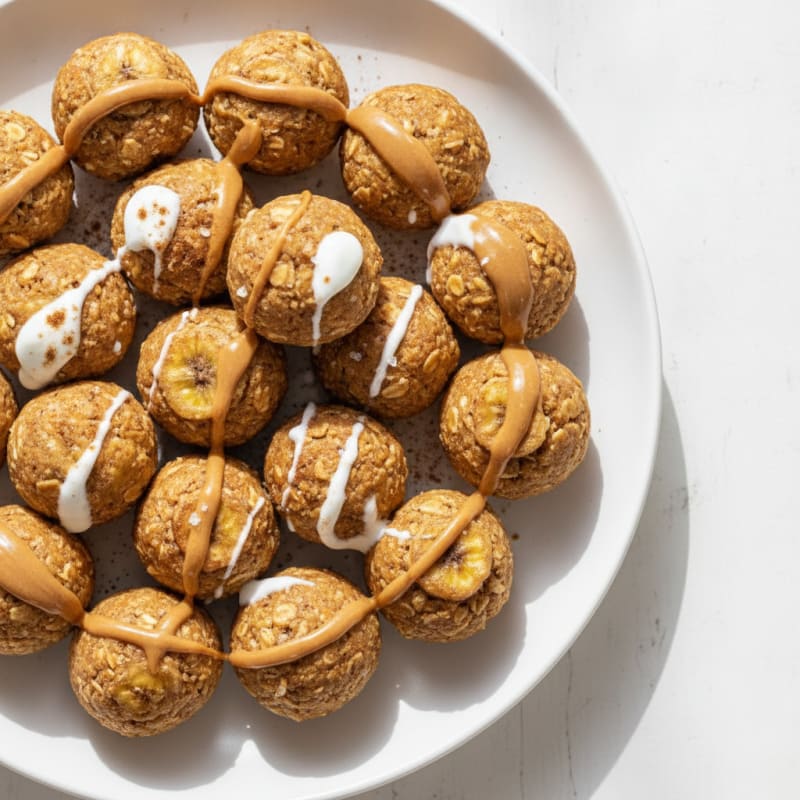 Peanut Butter Banana Protein Energy Bites