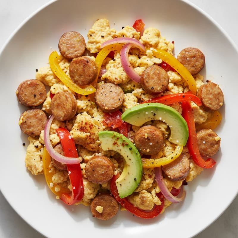 Country Sausage and Fajita Egg Scramble