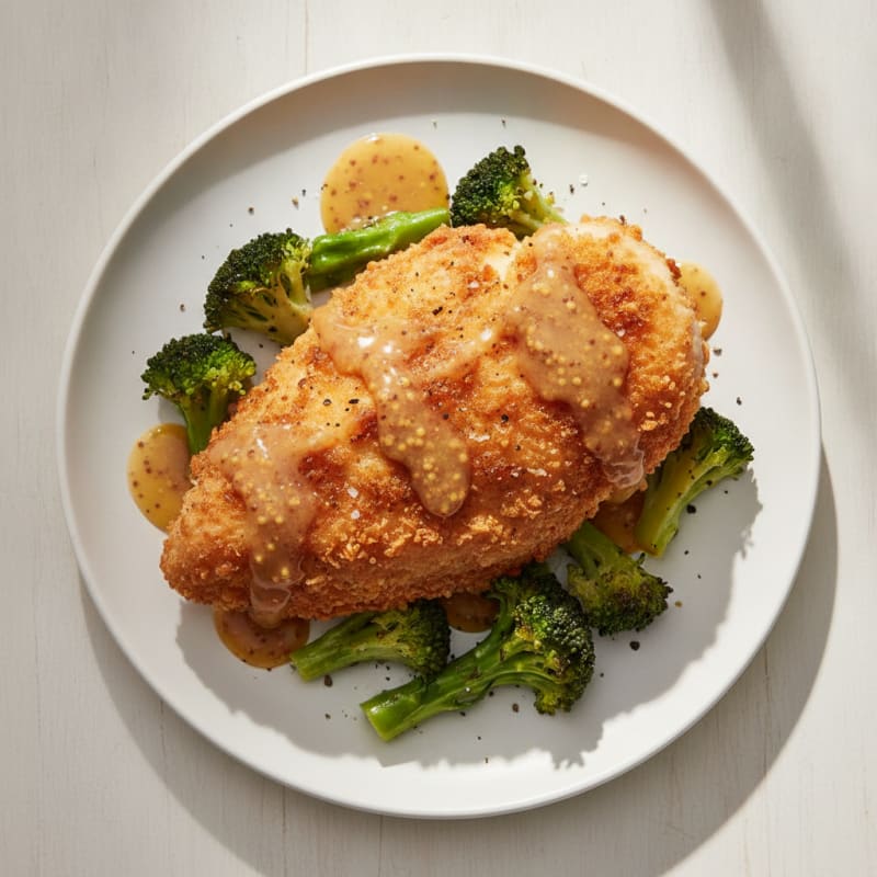 Buttermilk Fried Chicken with Honey-Mustard Glaze
