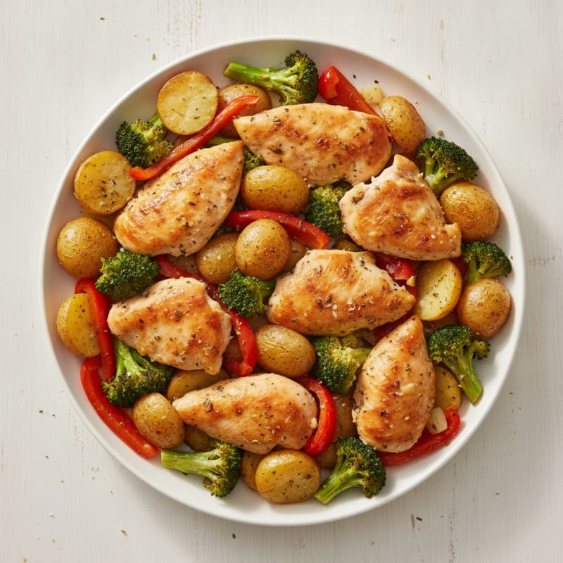 Sheet Pan Lemon Herb Chicken and Veggies
