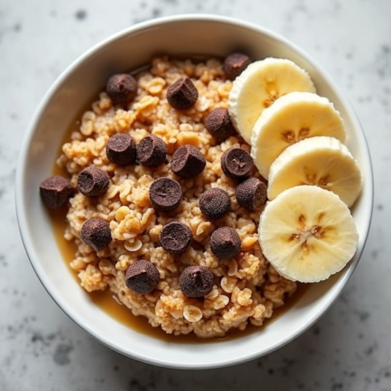 High-Protein Warm Chocolate Chip Baked Oatmeal