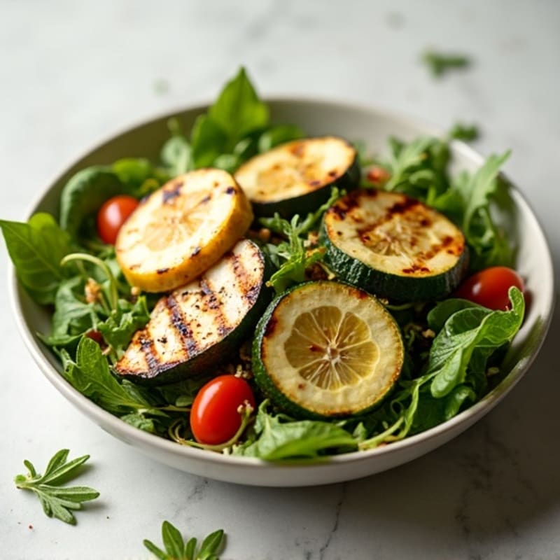 Grilled Turkey and Zucchini Salad with Lemon Vinaigrette