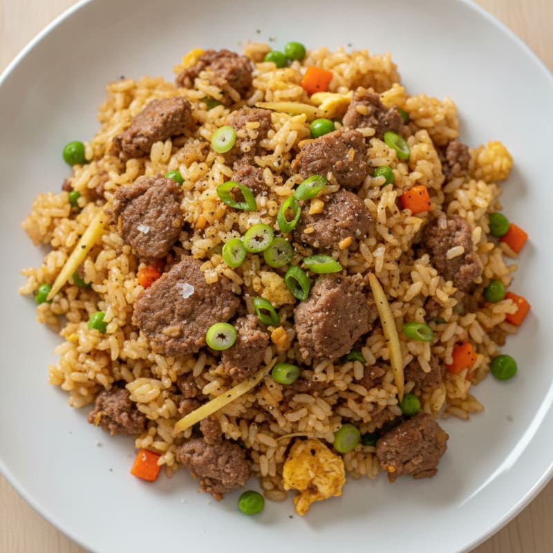 Garlic Beef Fried Rice