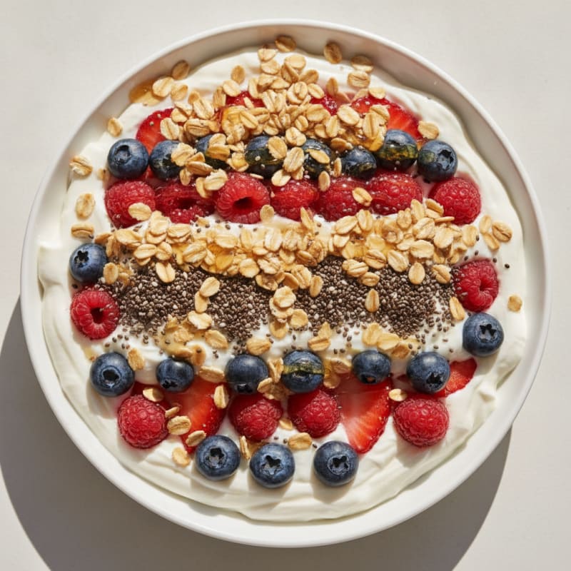 Creamy Greek Yogurt Protein Parfait with Mixed Berries