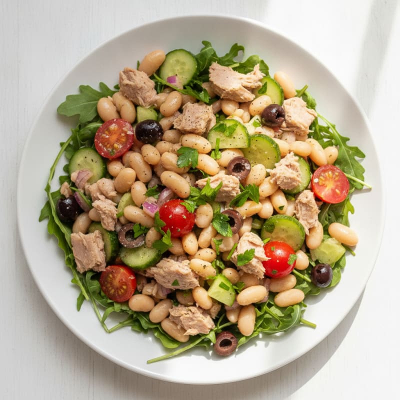 Mediterranean Tuna and White Bean Salad