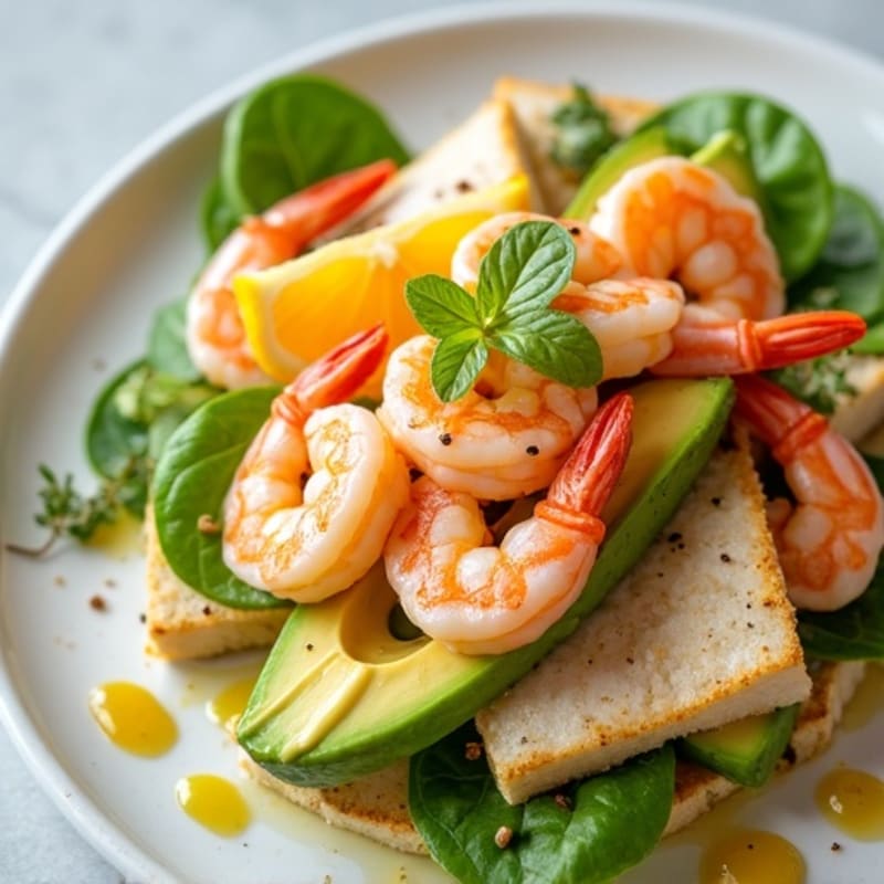 Fresh Citrus Marinated Shrimp and White Fish with Creamy Avocado
