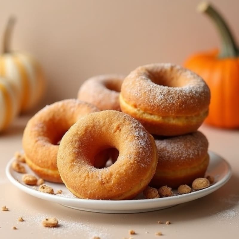 Soft Pumpkin Spice Baked Donuts