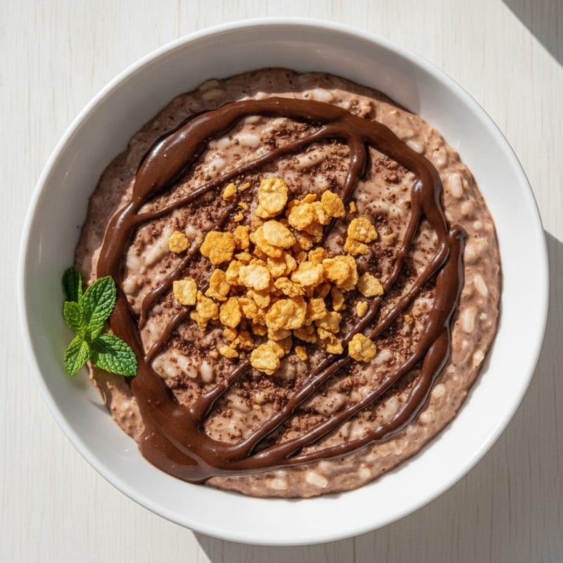 Chocolate Rice Protein Pudding
