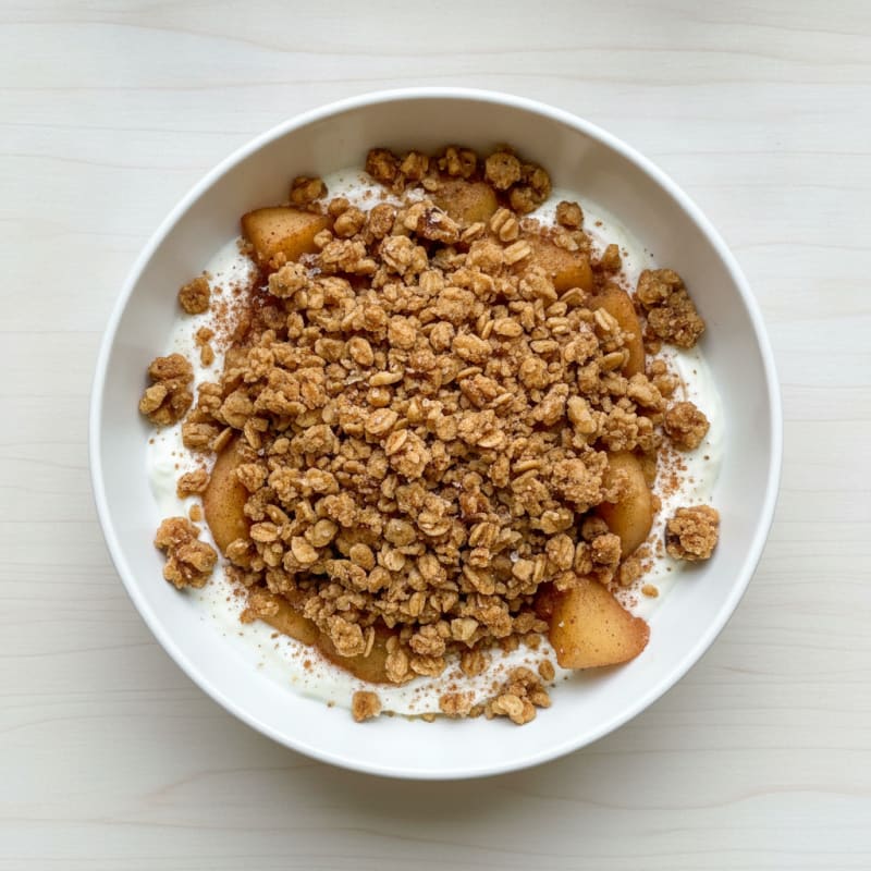 Baked Apple Crumble with Oat Topping