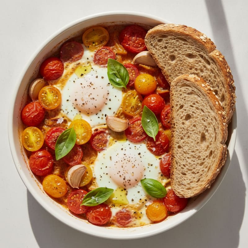 Baked Eggs with Roasted Tomatoes